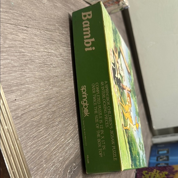 Vintage Walt Disney Puzzle Bambi and Friends Canvas Art - Picture 2 of 2